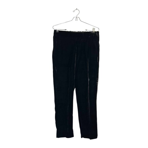 J. Crew Women's Pull-On Velvet Easy Pants in Black - Sz 4 - Picture 2 of 5